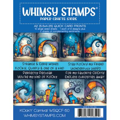 Whimsy Stamps Quick Card Fronts - Kooky Carnival